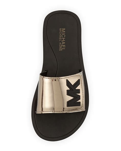 michael kors bo slide|michael kors slides women's.